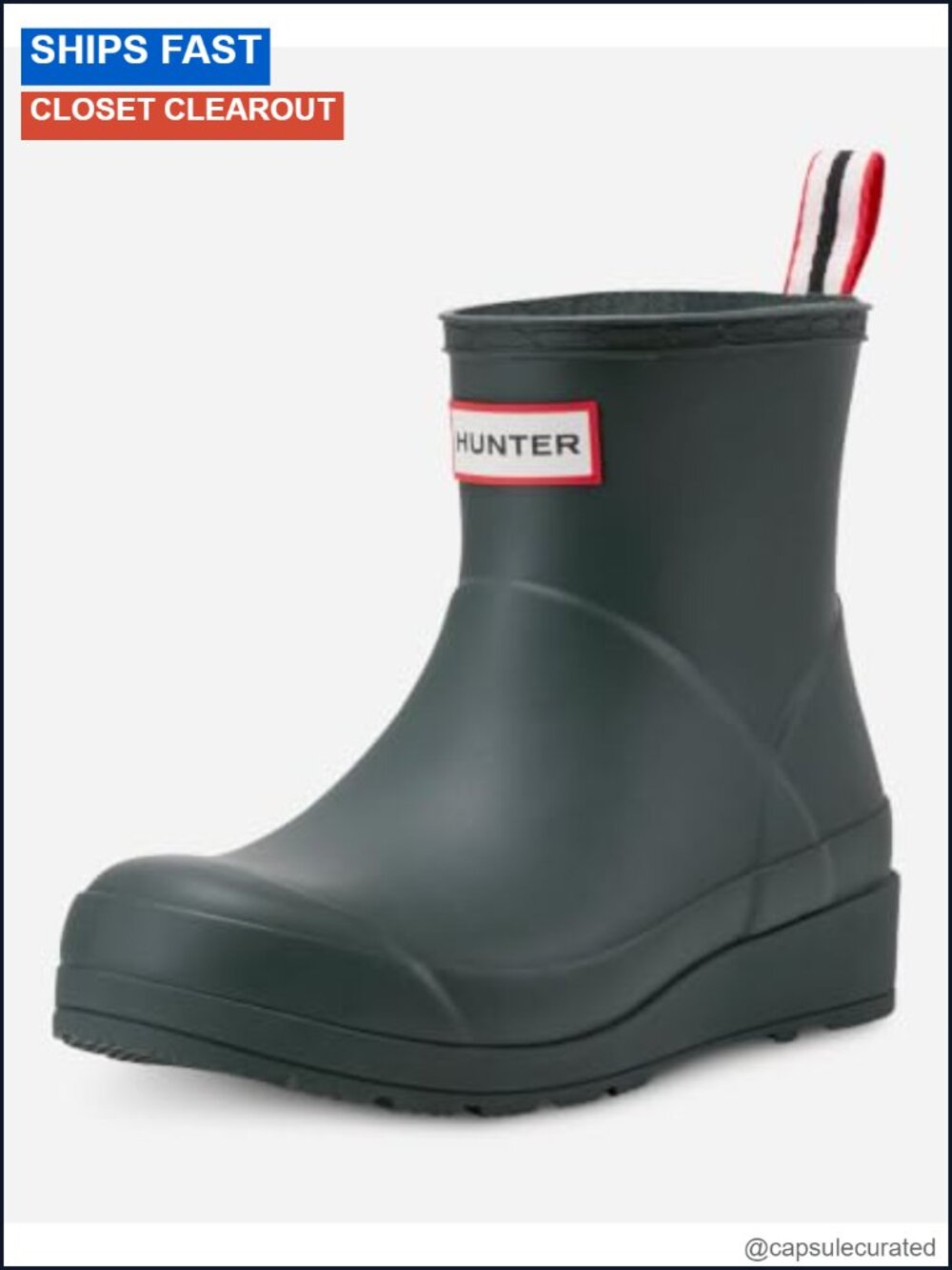 Women's Waterproof Mid-Calf Rain Boots with Cushioned Comfort Pull-On